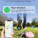 Tracker Tags, Item Finder Work with Apple Find My (iOS Only), Waterproof Smart Tag, Key Finder for Luggage, Keys, Wallet, Bike, Bags (Multi-Color, 4 Pack)