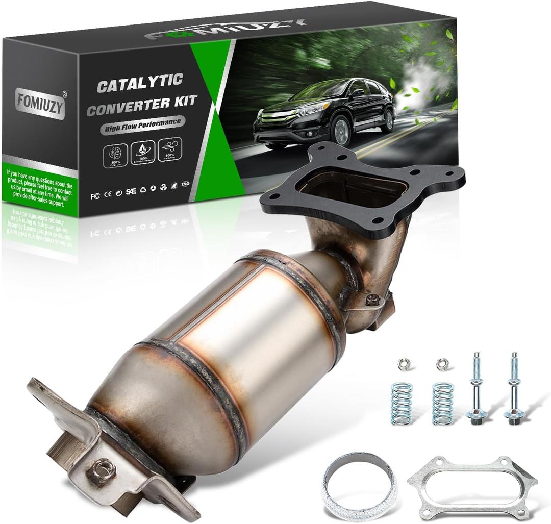 High Flow Front Catalytic Converter Kit Direct-Fit Honda CRV CR-V 2010 2011 2.4L Replace 641415