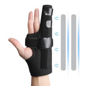 Pinky Finger Splints, Trigger Finger Splints for Little Finger, Pinky Support Brace for Right & Left Hand, Pinky Splint for 4th or 5th Finger Injury, Fracture, Broken, Size L