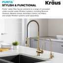 KRAUS Purita 100% Lead-Free Kitchen Water Filter Faucet in Spot Free Antique Champagne Bronze, FF-100SFACB