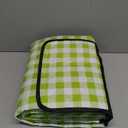 78.7''x78.7'' Extra Large Picnic Beach Blankets, 3 Layers Plaid Waterproof Thickened Foldable Camping Blanket, All-in-one Portable Mat, Suitable for Park, Camping, Outdoor Indoor, Green