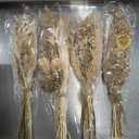 Layhit 4 Pack Large Size Boho Dried Flower Bouquet 15-17 Inch Wedding Handmade Dry Flowers for Vase Crafts DIY Photo Boutonniere for Men Floral Plant for Bridesmaid Gift Birthday Decor(Classic)