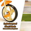NMM Dinosaur Tricycle for Kids 2-6, Big Wheel, Music, LED, Horn, Orange