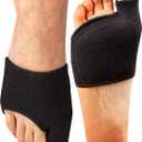 Brison Podiatrist-Designed Metatarsal Pads for Women & Men - Ball of Foot Cushions for Pain Relief Gel Sleeves Metatarsalgia Morton’s Neuroma Calluses - 2 Pairs (Black, XS)