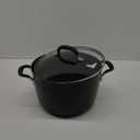 KitchenAid Hard Anodized Nonstick Stockpot with Lid, 8 Quart, Onyx Black