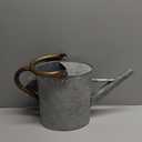 Megawodar 1 Gallon Metal Watering Can with Removable Spout, Nice Galvanized Steel Water Can with Embossed Design for Indoor and Outdoor Plants