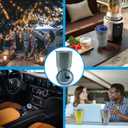 2 x Pack Tumbler Replacement Lids for YETI, 30 oz Tumbler Magnetic Slider Replacement Fits 30 oz Tumbler, 14 oz Mugs & 35 oz Straw Cups, with Extra Seals and Magnetic Closures