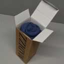 MADIZZ Set of 2 Short Chenille Throw Pillow Covers 20x20 Inch Denim Blue Soft Decorative Cushion Cover for Sofa Bedroom Pillow Shell