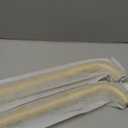 Hei!Dear 2 Pack Gold Curtain Rod, Modern Adjustable 5/8 Inch Wrap Around Window Rod for 28-48 Inch Windows, Sleek Curved Design, Heavy Duty Decorative Curtain Rod for Bedroom or Living Room