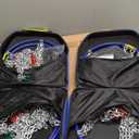 Snow-Chains Auto Fixing 1 Min Quick Installation Tire-Chains, Heavy-Duty Emergency Tire Traction Chain for Pickup Trucks and Off-road SUV Car Tires 235 245 255 265 275 - Set of 2 (HYR-S)