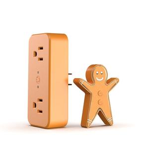 Remote Control Outlet for Christmas Tree Lights, Gingerbread Man Wireless Remote Switch, Christmas Tree Remote Control with Built-in Music Feature, 100Ft Range