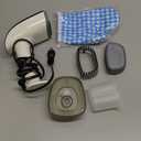 Powerful Handheld Fabric Steamer - 1800W with Fast Ceramic Heat-Up Plate, 2-in-1 Ironing & Wrinkle Remover, Steam Nozzle, Lint Brush - White, for US 120V Only