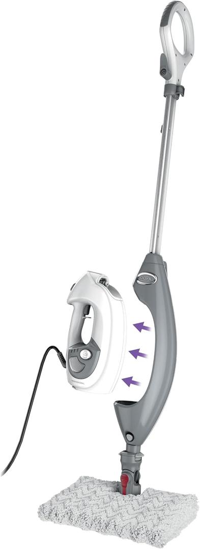 Shark Steam Mop Pro Lift-Away with Detachable Handheld Steam Cleaner for Whole Home Cleaning, Steams Hard Floors, Upholstery, Garments and Cars, 3 Modes with Steam Blaster Technology, S3973D
