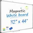 XIWODE 32x44 Inch Large Magnetic Dry Erase Board, Wall-Mounted Whiteboard Silver Aluminum Frame, Smooth Durable No Ghosting for Home School Office Conference