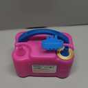 FLSEPAMB Balloon Pump, Electric Balloon Pump,Portable Dual Nozzles Electric Balloon Air Pump 110V 600W, Electric Balloon Inflator with Tying Tool, Colored Ribbons for Party Decoration