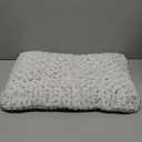 KSIIA Washable Dog Bed Deluxe Plush Dog Crate Beds Comfy Kennel Pad Anti-Slip Pet Sleeping Mat for Large, Jumbo, Medium, Small Dogs Breeds, 21" x 13", Gray