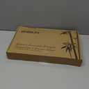 Bamboo Cutting Board for Kitchen, 3-Piece Set with Juice Grooves, Side Handles & Non-Slip Mats  Durable Bamboo Chopping Board for Meat, Vegetables and Fruits (Carbonized brown)