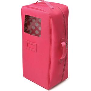 Badger Basket Doll Travel Case with Bed and Bedding Set for 18-Inch Dolls  Portable Carrier with Blanket and Pillow for On-The-Go Play