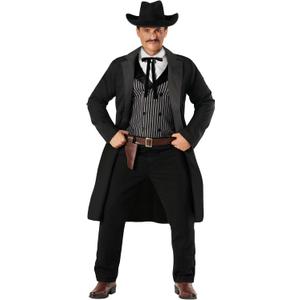 Morph Western Outfit for Men Wild West Costume Men Halloween Costumes Adult Cowboy Western Sheriff Costume (Large)