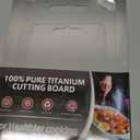 Titanium Cutting Board Set of 3, 100% Pure Titanium Cutting Boards for Kitchen, Non-Toxic, Double-Sided Chopping Boards for Raw & Cooked Food, Handles Included, Dishwasher Safe(M+L+XL)
