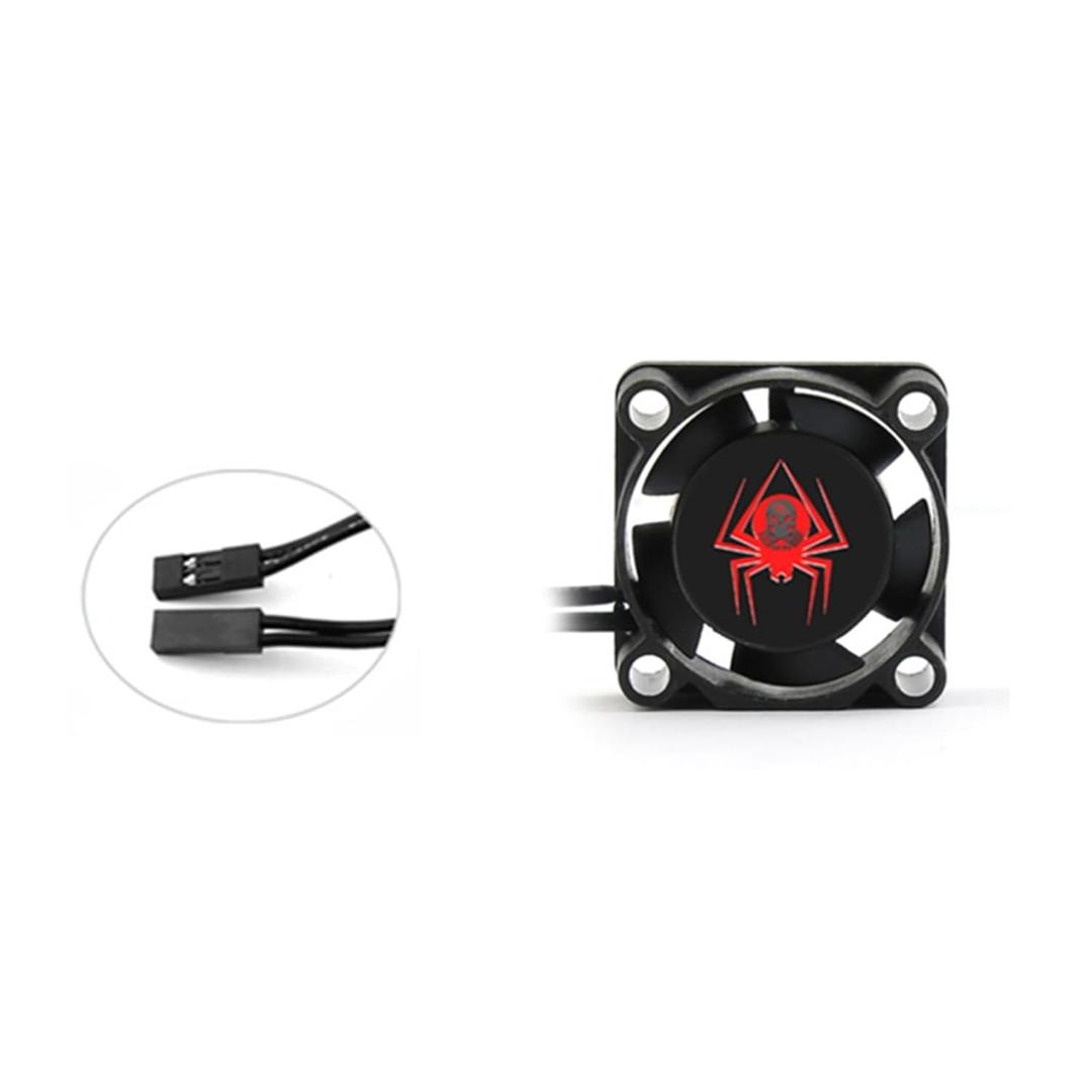 RC Motor Cooling Fan 25mm High Speed Heatsink 28000RPM ESC Fans 6V-8.5V for 1/10 1/8 1/12 Truck Off Road Crawler Car 540 550 Brushless OR Brushed Motors (25mm)