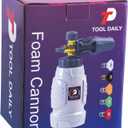 Tool Daily Foam Cannon, 1/4 Inch Quick Connect, Power Washer Foam Cannon with 5 Pressure Washer Nozzles,1 Liter