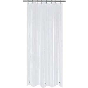 Mrs Awesome 48x78 Stall Shower Curtain Liner with 3 Magnets Clear PEVA 8G Thick & Heavy Duty Plastic Shower Curtain for Bathroom, Waterproof, 48 x 78 inches, Clear