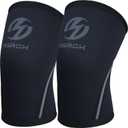Elbow Sleeves (Pair),Support for Weightlifting,Powerlifting,Squat,Basketball and Tennis,5mm Neoprene Compression Brace for Both Women and Men (Large, Black New)