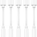 5 Pack Lightning to 3.5 mm Headphone Jack Adapter, iPhone Aux Adapter Converter Dongle Audio Cable Compatible with iPhone 14, 13, 12, 11, X, XS, 8, 7