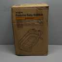 Collapsible Baby Bathtub for Newborns with Thermometer and Soft Floating Cushion Portable and Foldable Travel Baby Bath Tub for Infants to Toddler 0-36 Month (Blue)