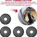 41317 Tubing Cutter Replacement Wheel Fits For RIDGID Model E-3469, copper pipe cutter Wheel Compatible with 101 103 104 117 118 150 151 152 153 205 Copper Pipe Cutter-4 pcs
