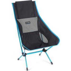 Helinox Chair Two Ultralight, High-Back, Collapsible Camping Chair, Black, with Pockets