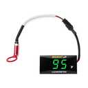 Motorcycle Engine Temperature Meter Fahrenheit, Over-Temperature Alert, Engine Temperature Gauge with Probe Sensor Adapter for Most Marine ATV Generator Lawn Tractor Motorcycle(Green,14mm Sensor)