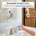 Jokari Child Safety Guard Multi-Use Lock for Sink, Shower, and Door Knobs Prevents Hot Water Burns and Unsupervised Access Easy Install Childproof Protection for Home Safety