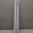 6 Pack Spring Curtain Rod Adjustable Length for Kitchen, Bathroom, Cupboard, Wardrobe, Window, Bookshelf DIY Projects (28" to 48"- 6 Pack, White)