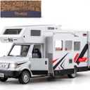 Camper Van Adventure Toy  Vacation Toy Push and Go RV Toy with Light and Sound, Camper Van Gifts for Kids, Boys and Girls Age 3+