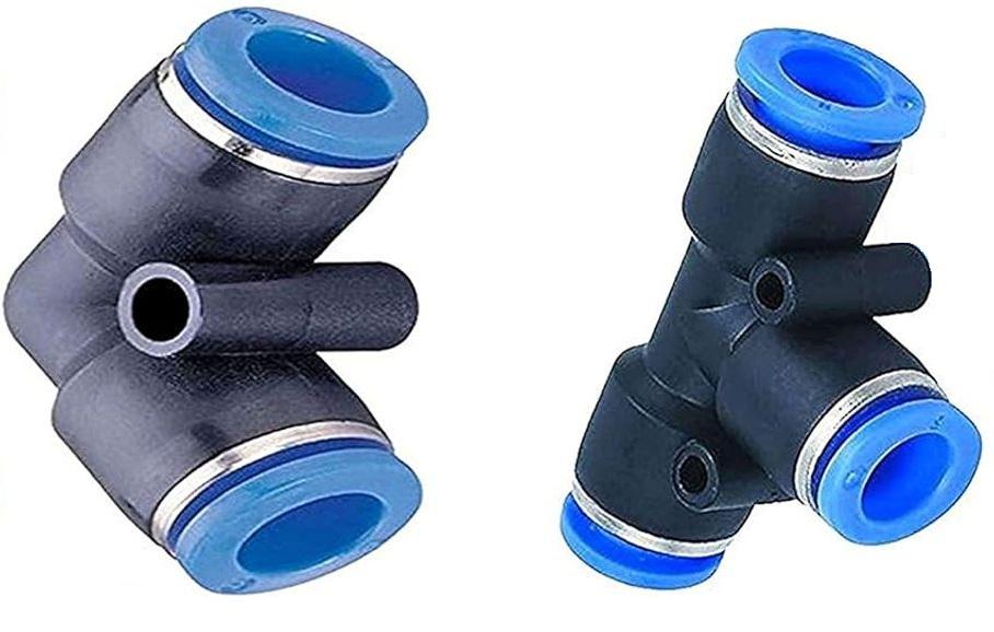 Utah Pneumatic 5/16 Or 8mm Push To Connect Air Line Fittings Pneumatic Kit Push Tee Straight Union Air Splitter Push Elbow Air Ball Valve Air Manifold