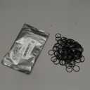 100pcs 20mm Key Ring Keychain Metal Black Round Split Key Chains Rings Connectors for Home Car Dog Tag Office Ornaments Keys Attachment