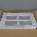 4 Pack Garage Door Windows, Replacement Vinyl Window Inserts with UV Resistant Resin Glass for Garage Doors, 20.8 x 13.8 inch (Cross Design)