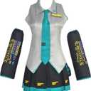 jrswai Womens Anime Cosplay snow Costume JK Sailor Dress High School Uniform Halloween Full Set (3X-Large, Grey)