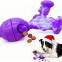 Interactive Dog Toys to Keep Them Busy, 3 in 1 Dog Puzzles for Smart Dogs, Treat Dispensing Toy for Large Dogs, Tough Chew Toys for Aggressive Chewers, Medium & Large Breeds, Bacon Flavor (Purple)