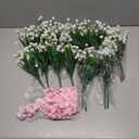 Grunyia 10 Bundles Artificial Flowers Outdoor UV Resistant Fake Plants Indoor Outside Hanging Planter Home Garden Decor