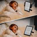 Kindle Holder with Remote Page Turner | Hands-Free Stand for Reading in Bed or Desk Compatible with Kindle Paperwhite, Oasis, iPad, iPhone, and More | Fits Devices from 4.5 to 10