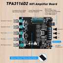 Daakro ZK-TB21 Bluetooth Amplifier Board,50W+50W+100W 2.1 Channel Subwoofer Amp Board with Treble and Bass Control,DC 12-24V, Bluetooth and AUX Inputs, DIY Wireless Speakers AMP Board, Password Free