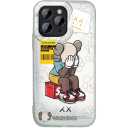 Case for iPhone 13 Pro Max, 3D Silver with Trendy Sneaker Cartoon Design, Street Artwork Bear IMD Laser Shockproof Silicone Protective Cell Phone Back Cover for Boys Girls