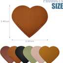 6 x 2 Pcs Leather Heart Bookmarks, Reading Accessories, Book Marks for Women Teacher Students Book Reading Lovers (Pink)