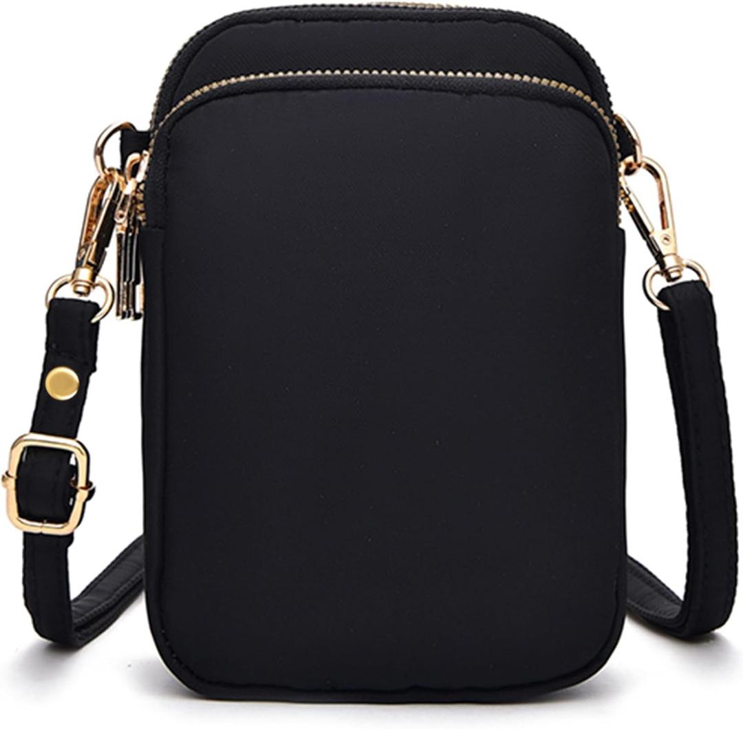 YINHEXI Small Crossbody Bags for Women, Mini Cell Phone Wallet Purse, Shoulder Bag for Women and Men (Black)