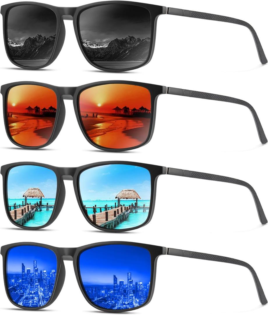 YDAOWKN Polarized Sunglasses for Men, Lightweight Sun Glasses With UV Protection for Driving Fishing Golf