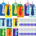 Cinrobiye 24 Set Fathers Day Craft Kits,DIY Best Dad Ever Shirt Craft Kit with Pens,Bulk Kids Art Project for Fathers Day Crafts Classroom Home Birthday & Party Activities