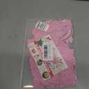 KINGSOW Self-Adhesive Letter Patches for Clothing: 64PCS Pink Buffalo Plaid Fabric Letters Stick on Patches - Ribbon Bows Embroidered Sew Applique for Breast Cancer Awareness Shirt Hat Backpack Socks